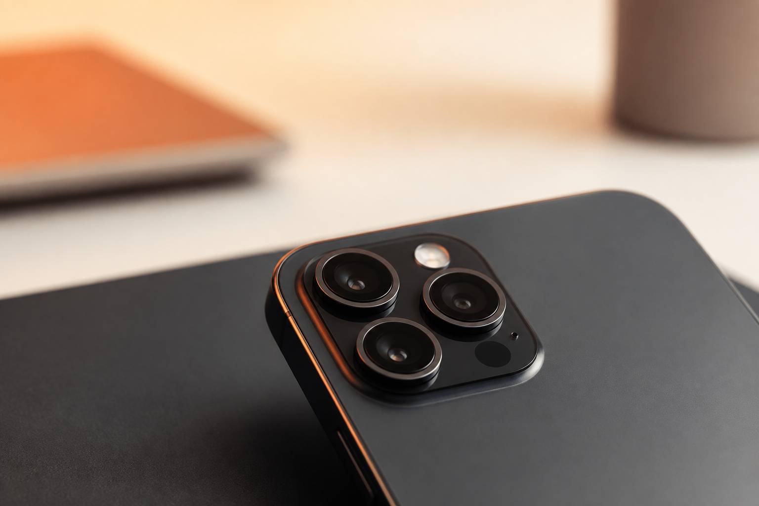 Module photo d'un smartphone avec finition métallique